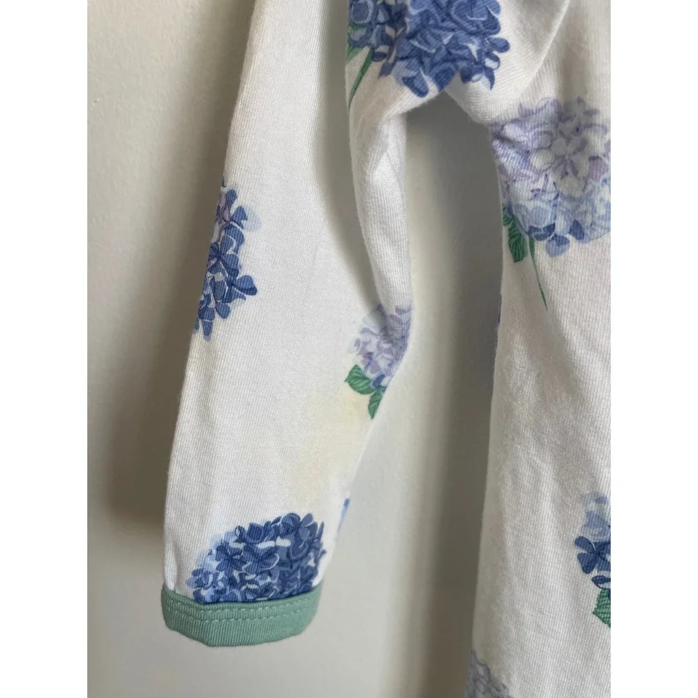 Kyte Baby Hydrangea Bamboo Zippered Footie Pajamas 6-12M
